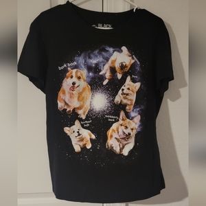 Black Matter Corgi Bork Medium Graphic tshirt